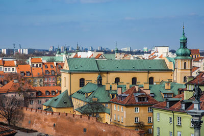 View of buildings in city