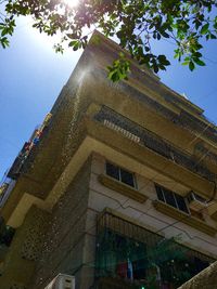 Low angle view of building against sky