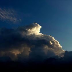 Low angle view of clouds in sky