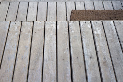 High angle view of boardwalk