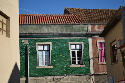 Exterior of old building against sky