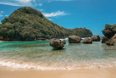 Scenic view of sea against sky