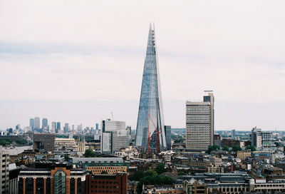 View of skyscrapers against sky