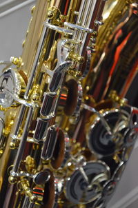 Close-up of piano keys