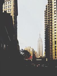 Low angle view of buildings against sky