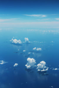 Aerial view of sea