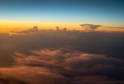 Scenic view of sky during sunset