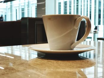 Close-up of coffee on table