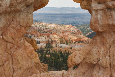 View of rock formations