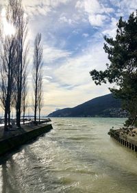 Scenic view of sea against sky