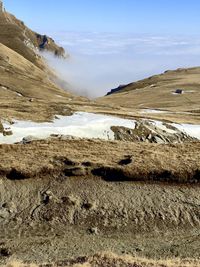 Scenic view of desert against sky