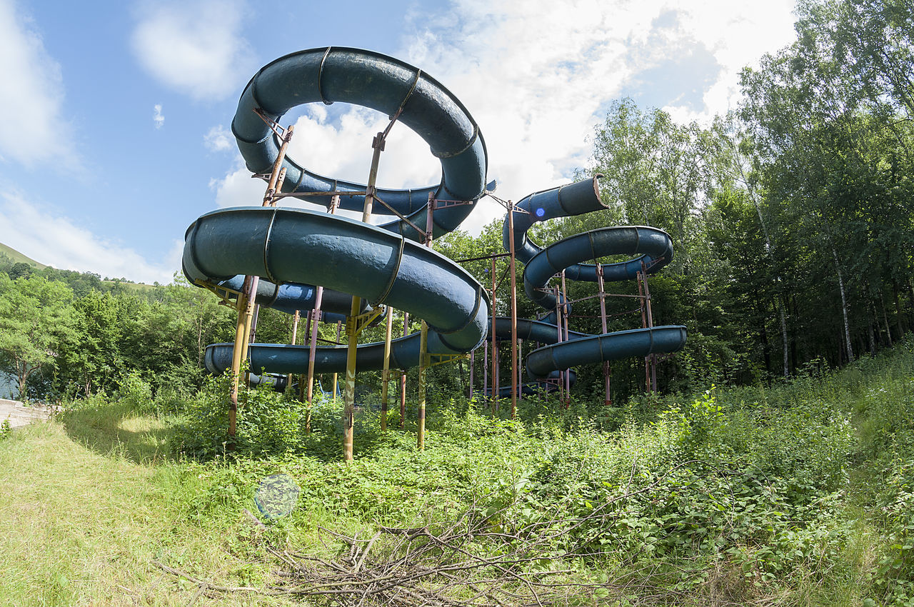 VIEW OF PLAYGROUND AGAINST TREES