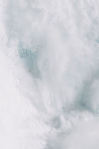 Low angle view of clouds in sky during winter