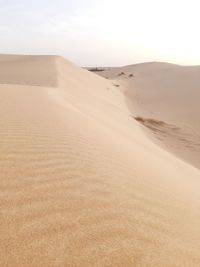 Sand dunes on desert of algeria