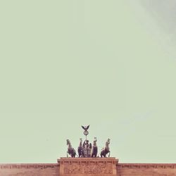 Low angle view of historical building