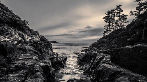 Scenic view of sea against sky