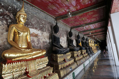 View of buddha statue in temple