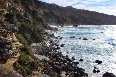 Scenic view of sea against sky