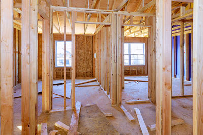 Interior of abandoned house