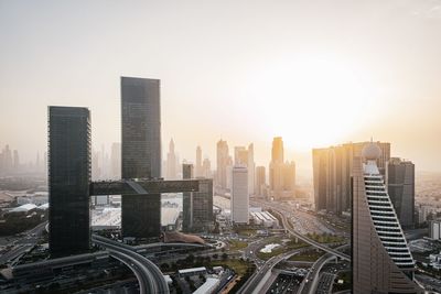 Modern buildings in city