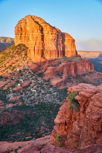 Rock formations on mountain