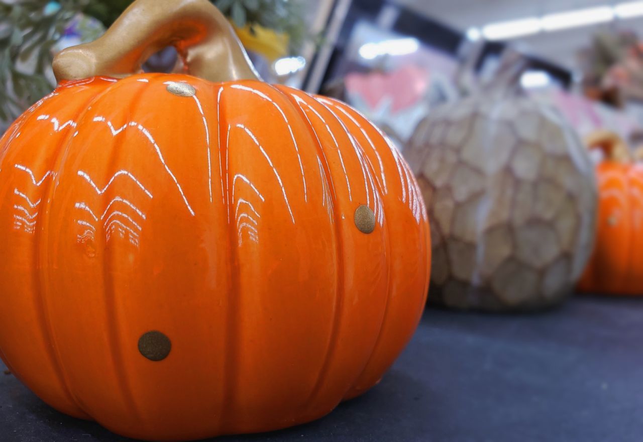 pumpkin, halloween, celebration, food, orange color, food and drink, jack-o'-lantern, autumn, holiday, vegetable, winter squash, craft, focus on foreground, tradition, decoration, no people, close-up, produce, healthy eating, gourd, squash, creativity, outdoors, nature, freshness