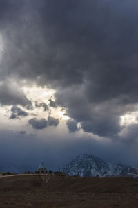 Storm clouds over mountain