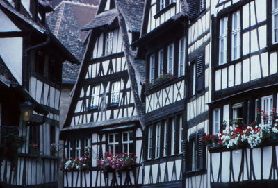 Low angle view of buildings in city