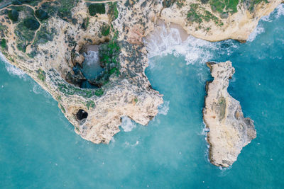 Aerial view of sea