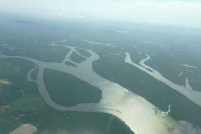 Aerial view of landscape