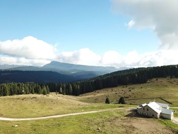 Scenic view of landscape against sky