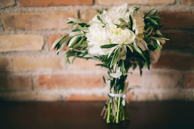 Close-up of flower vase