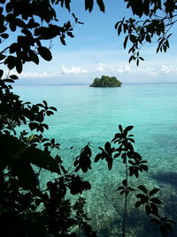Scenic view of sea against sky