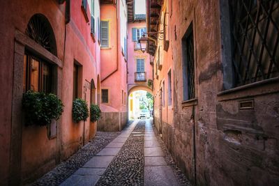 Narrow footpath in old town