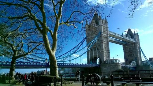 View of bridge in city