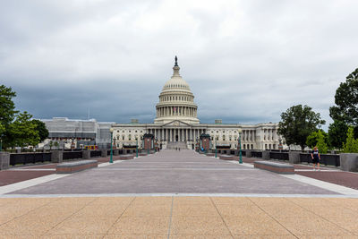 View of historic building against cloudy sky