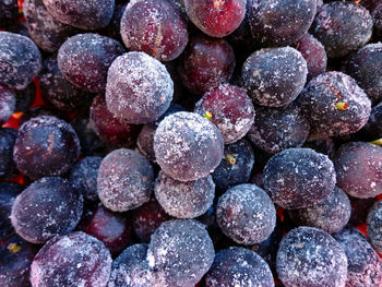 Full frame shot of blueberries