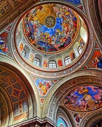 Low angle view of ceiling of building