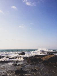 Scenic view of sea against sky