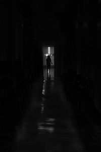 Man in corridor