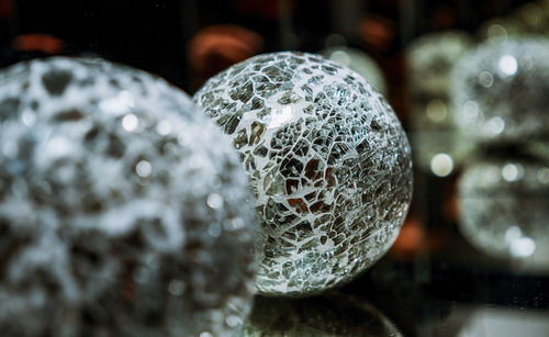 Close-up of glass ball