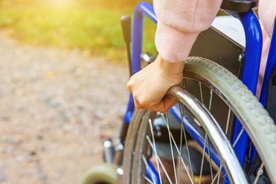 Close-up of bicycle