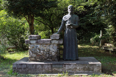 Statue in park