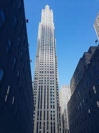 Low angle view of modern buildings