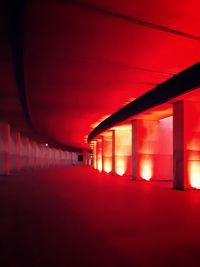 Empty corridor of building