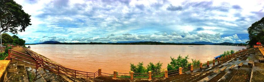 Panoramic view of sea against sky