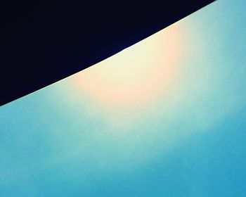 Low angle view of building against blue sky