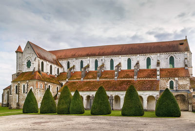 Low angle view of historical building against sky