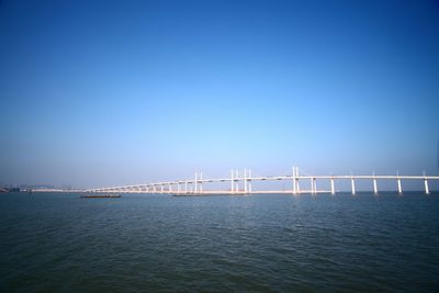 View of bridge over sea