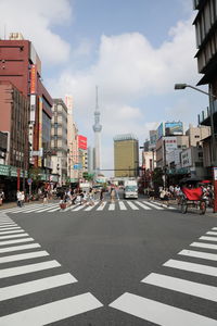 View of city street